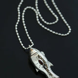 Fat Fish Box Long Necklace - floysun