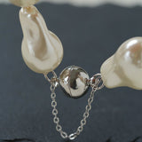 Faux Baroque Pearl Beaded Bracelet - Magnetic - Clasp Bracelet - floysun