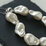 Faux Baroque Pearl Beaded Bracelet - Magnetic - Clasp Bracelet - floysun