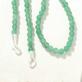 Solid Natural Green Aventurine Beaded Necklace