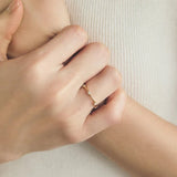 Five Stone Sterling Silver Ring - floysun