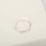 Five Stone Sterling Silver Ring - floysun