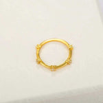 Five Stone Sterling Silver Ring - floysun