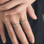 Five Stone Sterling Silver Ring - floysun