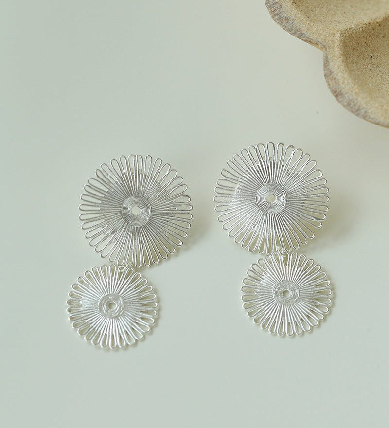 Flora Solaris Whisper Earrings – Double Bloom Edition - floysun