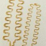 Flowing Wavy Lines U-Shaped Metal Layering Necklace - floysun