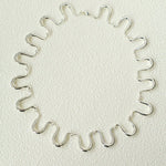 Flowing Wavy Lines U-Shaped Metal Layering Necklace - floysun