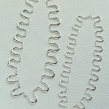 Flowing Wavy Lines U-Shaped Metal Layering Necklace - floysun