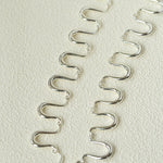 Flowing Wavy Lines U-Shaped Metal Layering Necklace - floysun