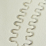 Flowing Wavy Lines U-Shaped Metal Layering Necklace - floysun