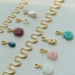 Flowing Wavy Lines U-Shaped Metal Layering Necklace - floysun