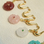 Flowing Wavy Lines U-Shaped Metal Layering Necklace - floysun