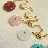 Flowing Wavy Lines U-Shaped Metal Layering Necklace - floysun