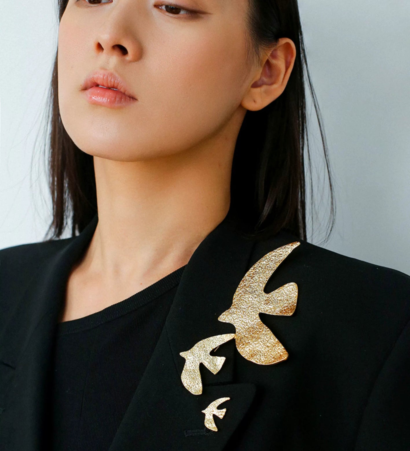 Flying Dove of Peace Brooch Handcrafted Vintage Texture - floysun