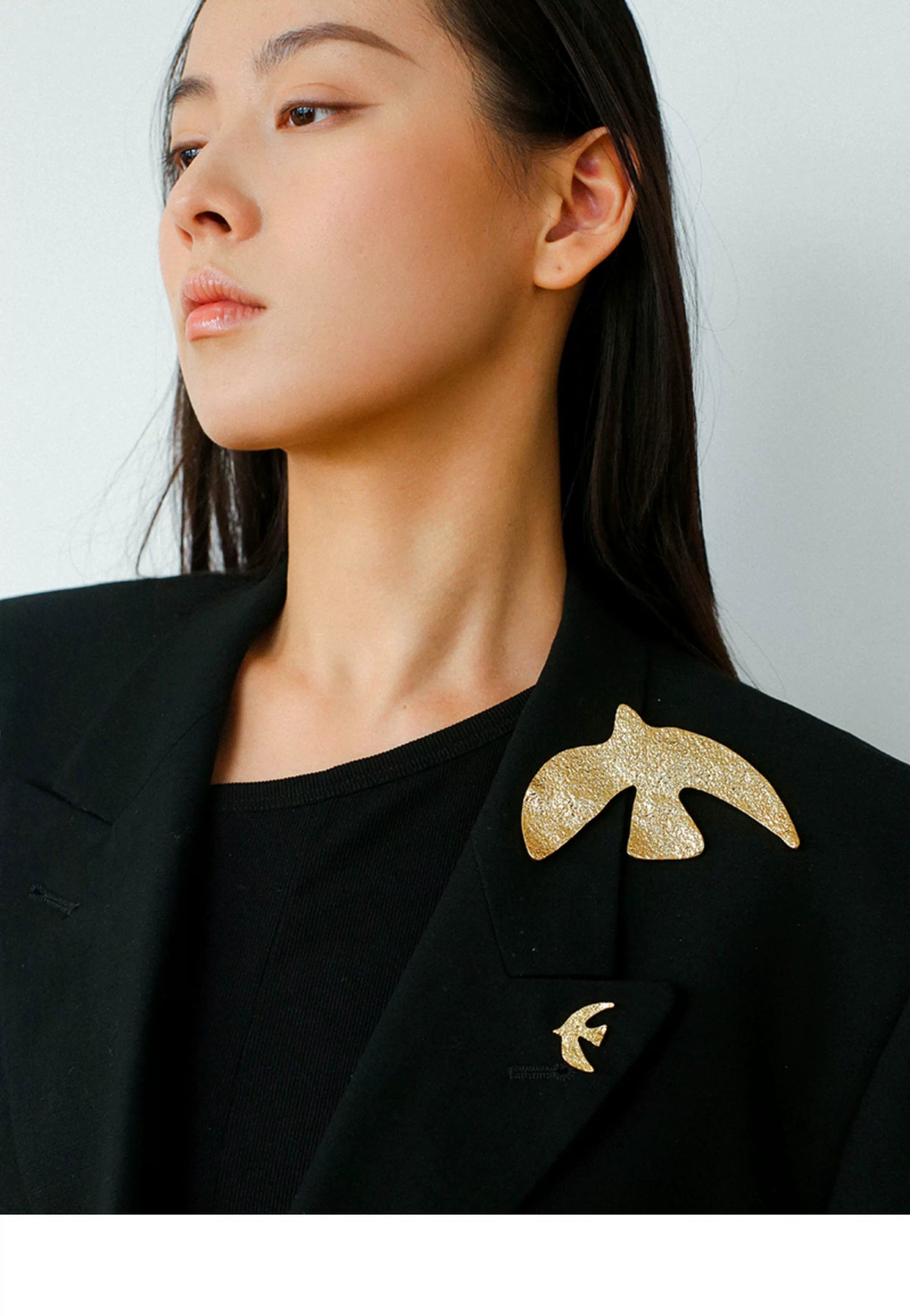 Flying Dove of Peace Brooch Handcrafted Vintage Texture - floysun