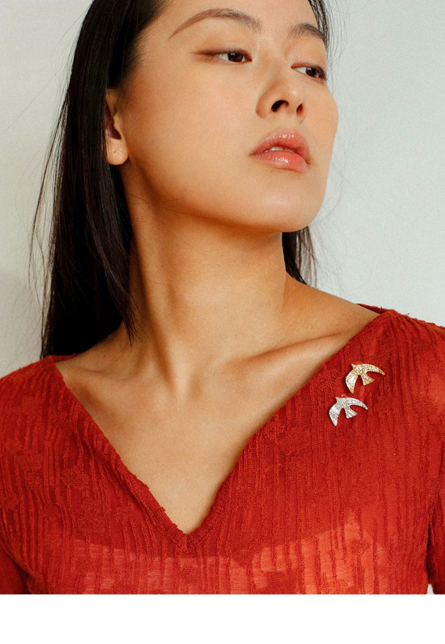Flying Dove of Peace Brooch Handcrafted Vintage Texture - floysun