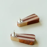 Forest - Inspired Geometric Wood Earrings - floysun
