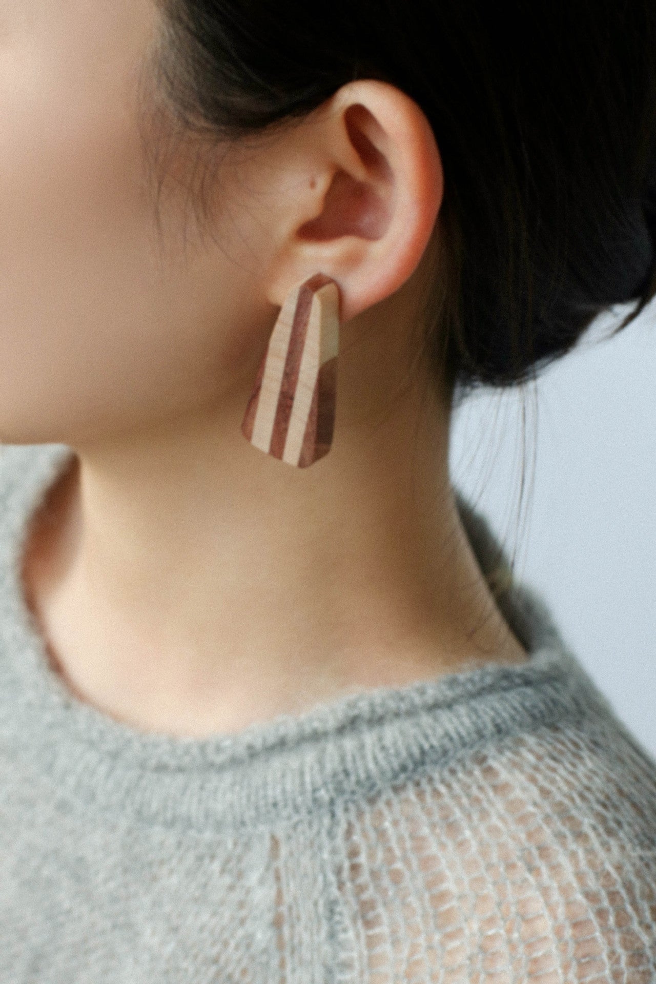 Forest - Inspired Geometric Wood Earrings - floysun