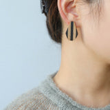 Forest - Inspired Geometric Wood Earrings - floysun