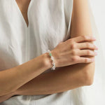 Forest Whisper Clear Quartz & Green Aventurine Bracelet - floysun