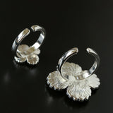 “Fortune Circle” Shell Hibiscus & Clover Ring - floysun