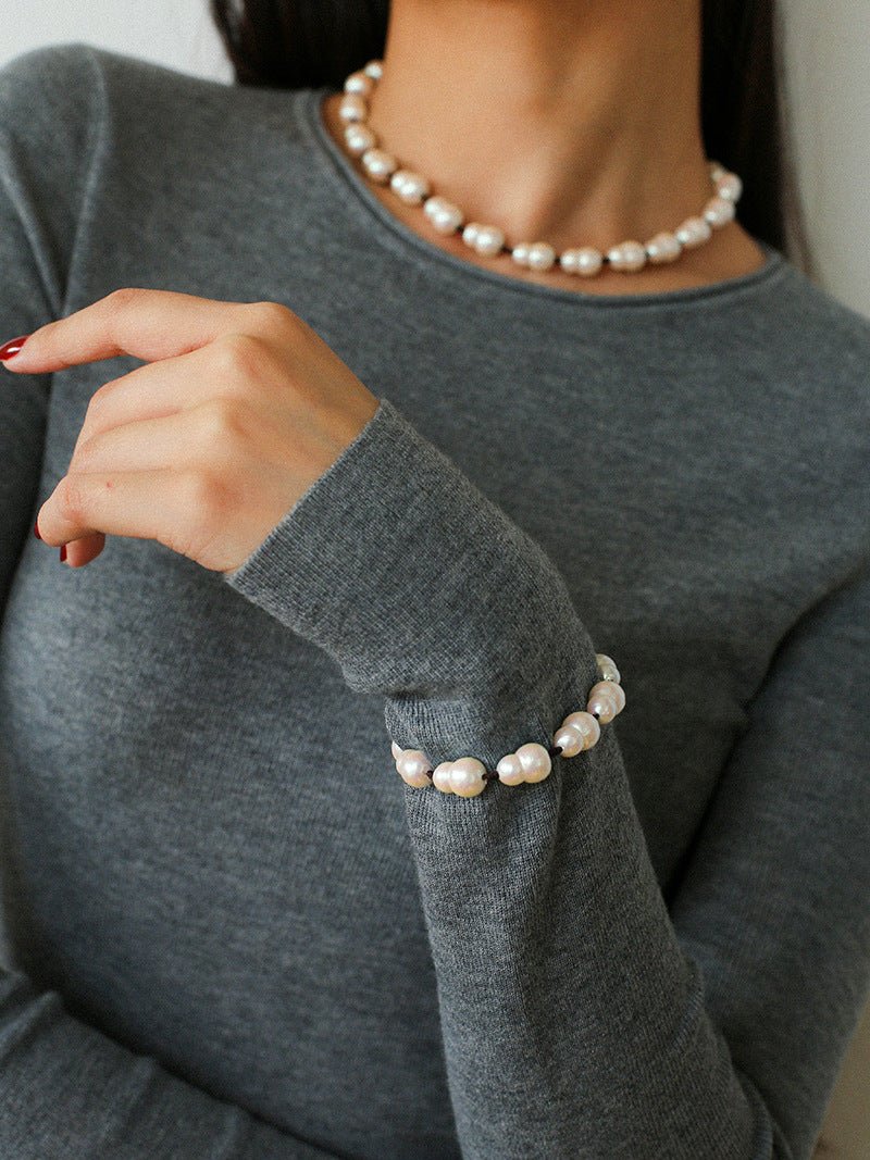 Fortune Gourd Baroque Pearl Bracelet - floysun