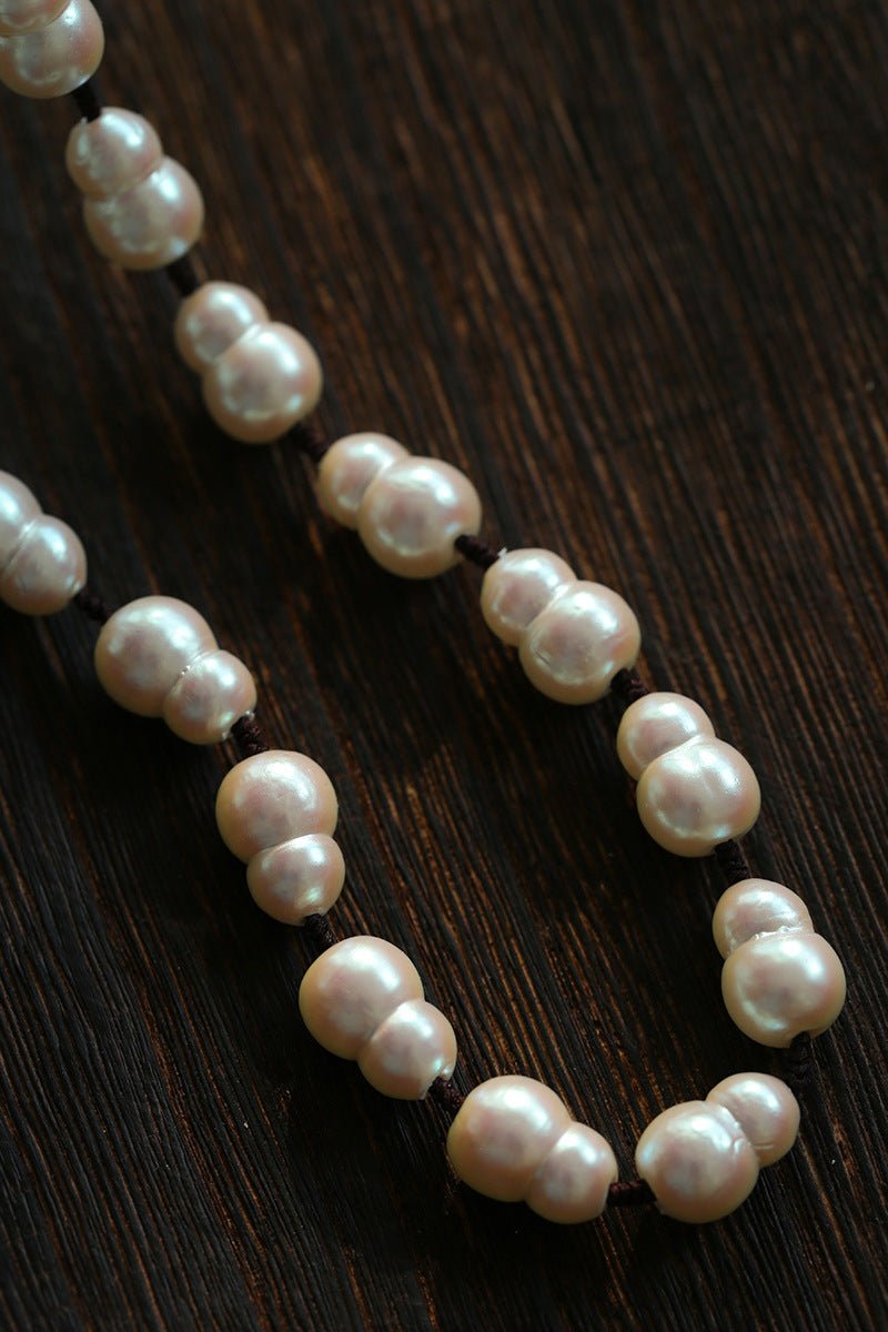 Fortune Gourd Baroque Pearl Necklace - floysun