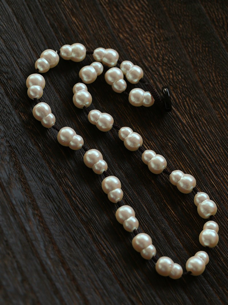 Fortune Gourd Baroque Pearl Necklace - floysun