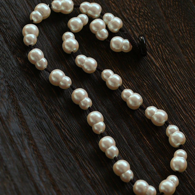 Fortune Gourd Baroque Pearl Necklace - floysun