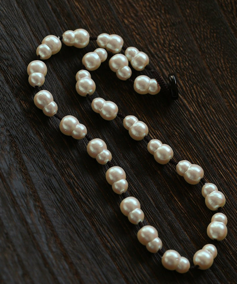 Fortune Gourd Baroque Pearl Necklace - floysun