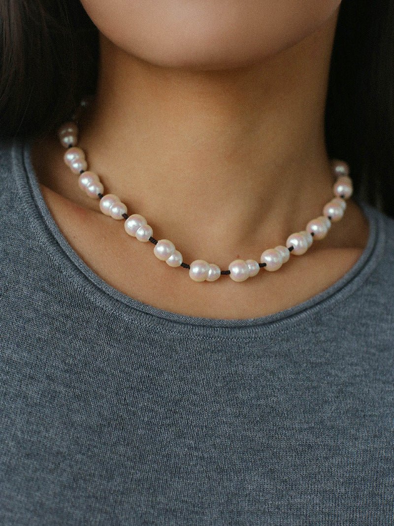 Fortune Gourd Baroque Pearl Necklace - floysun