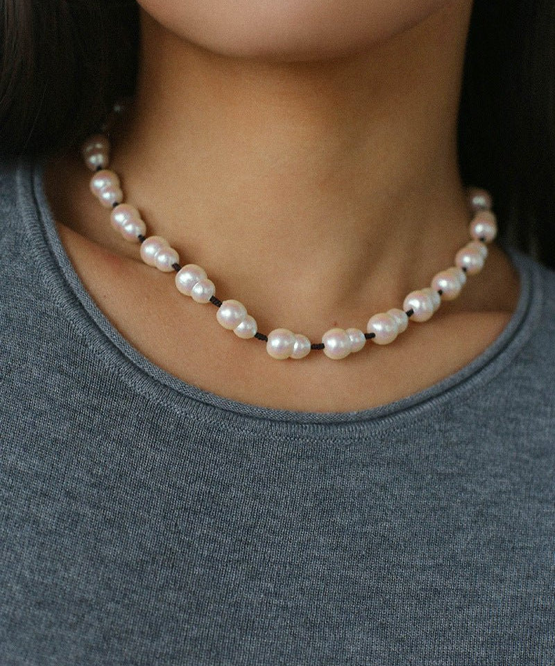 Fortune Gourd Baroque Pearl Necklace - floysun