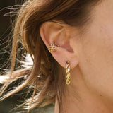 Four - Leaf Clover Hollow Ear Cuff - floysun