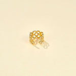 Four - Leaf Clover Hollow Ear Cuff - floysun