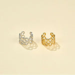 Four - Leaf Clover Hollow Ear Cuff - floysun