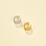 Four - Leaf Clover Hollow Ear Cuff - floysun
