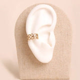 Four - Leaf Clover Hollow Ear Cuff - floysun