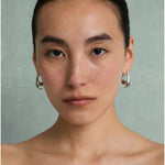 French Dewdrop Crystal U - Shape Hoop Earrings - floysun