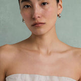 French Dewdrop Crystal U - Shape Hoop Earrings - floysun