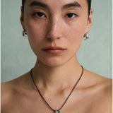French Dewdrop Crystal U - Shape Hoop Earrings - floysun