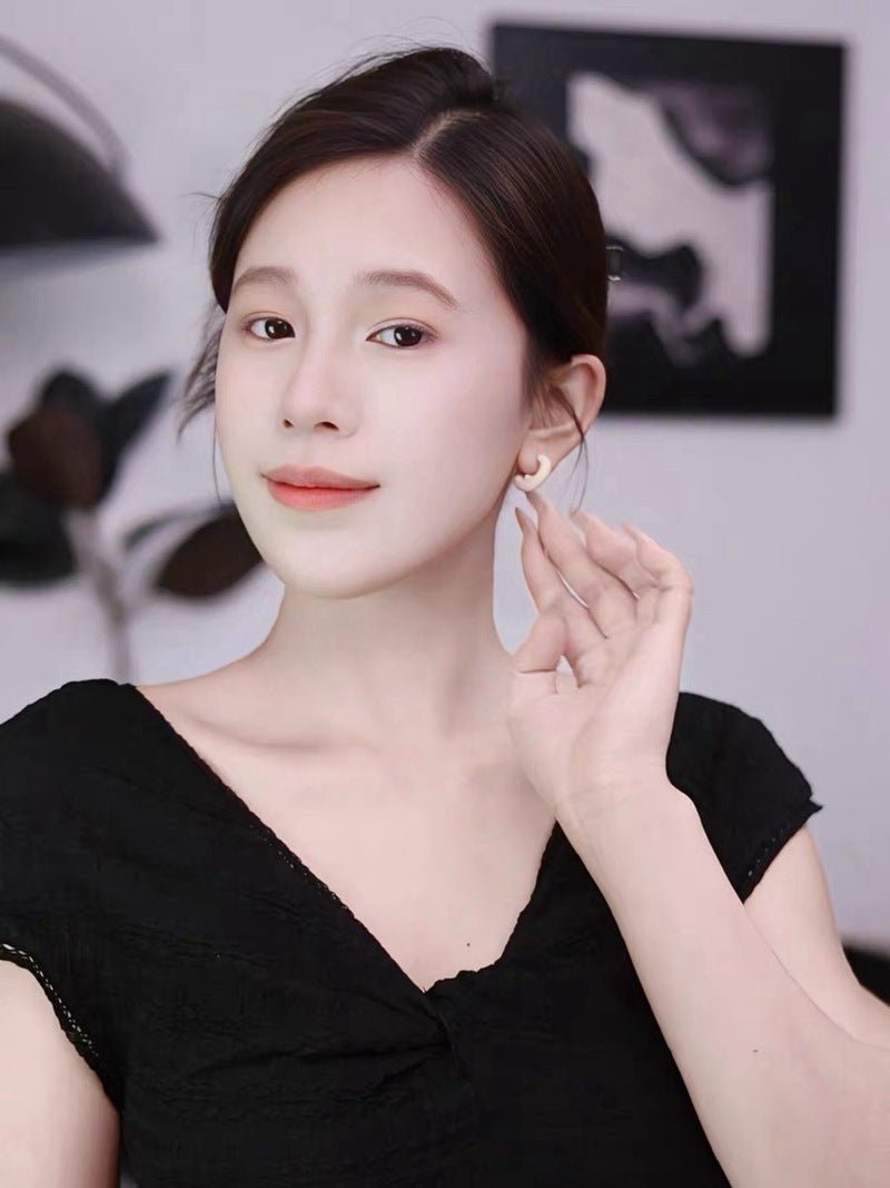 French Enamel Hoop Earrings - floysun