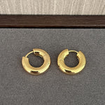 French Enamel Hoop Earrings - floysun