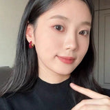 French Enamel Hoop Earrings - floysun