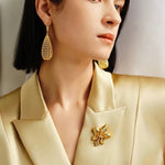 French Hollow Mesh Teardrop Earrings - floysun