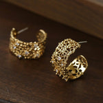 French Lace C - Hoop Earrings - floysun