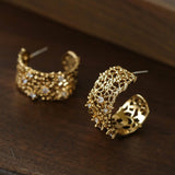 French Lace C - Hoop Earrings - floysun