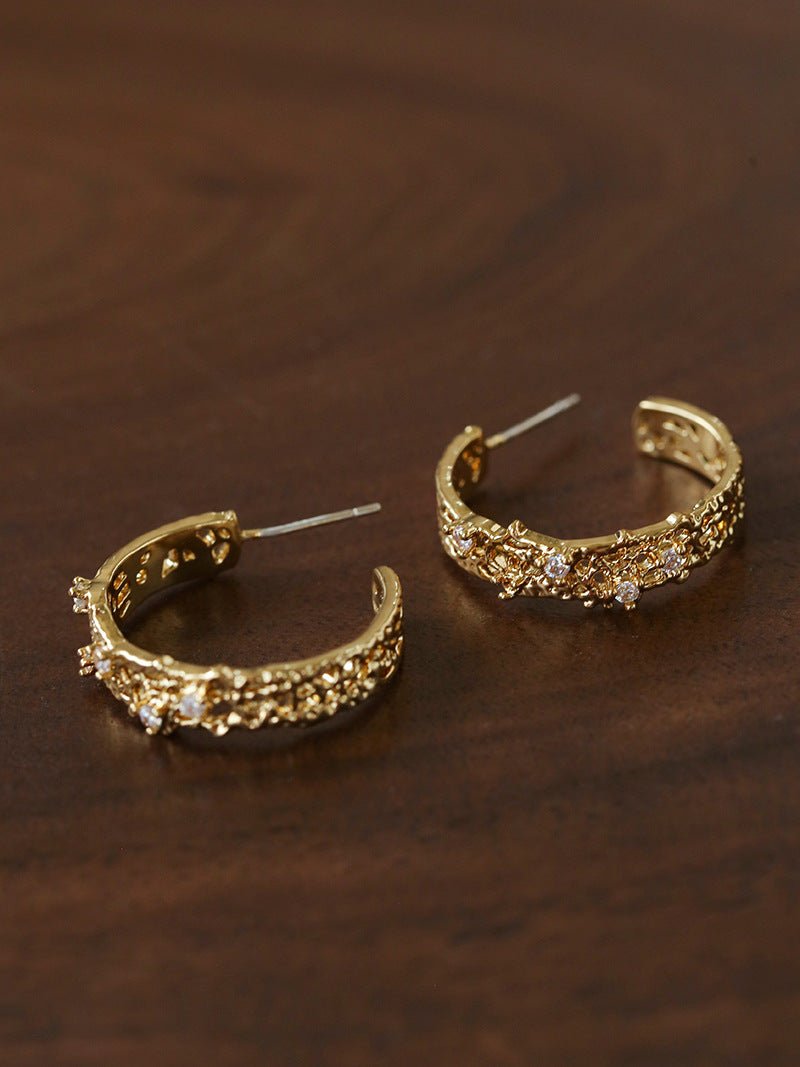 French Lace C - Hoop Earrings - floysun