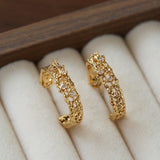 French Lace C - Hoop Earrings - floysun