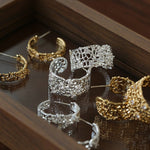 French Lace C - Hoop Earrings - floysun