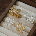 French Lace C - Hoop Earrings - floysun